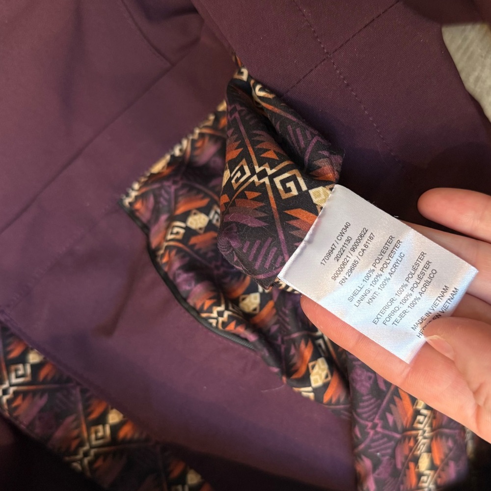 Pendleton Rain Jacket Size Small - image 5